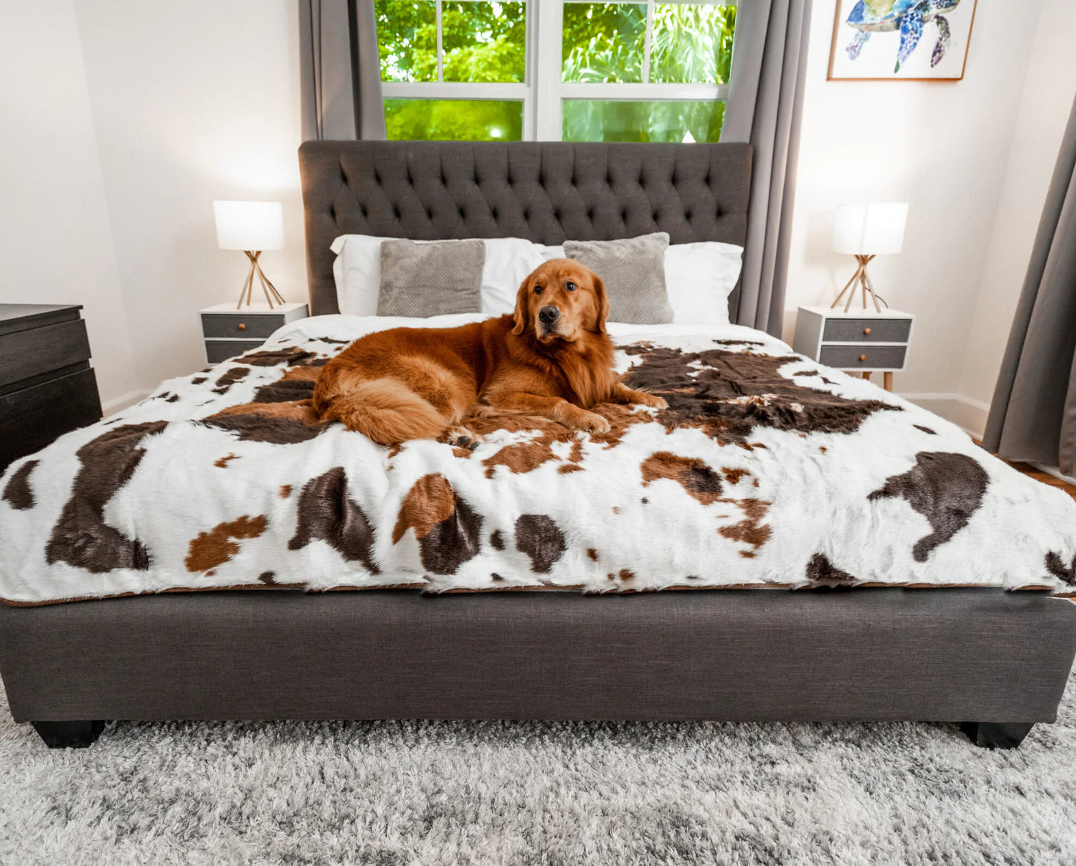 PupProtector Waterproof Faux Fur Throw Blanket Grisha Stewart